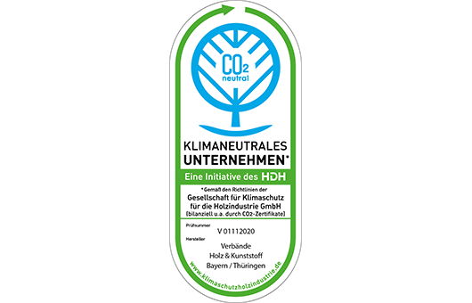 Label Klianeutrales Unternehmen